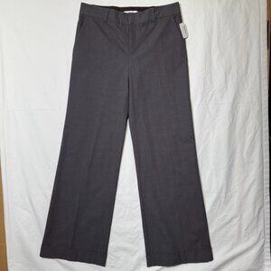 Neiman Marcus Rebecca Taylor Wool Blend Gray Pinstripe Trouser Pants NWT